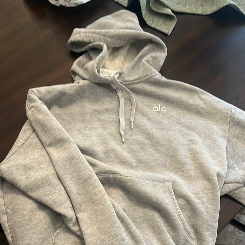ALO Yoga Men's Gray Hoodie
